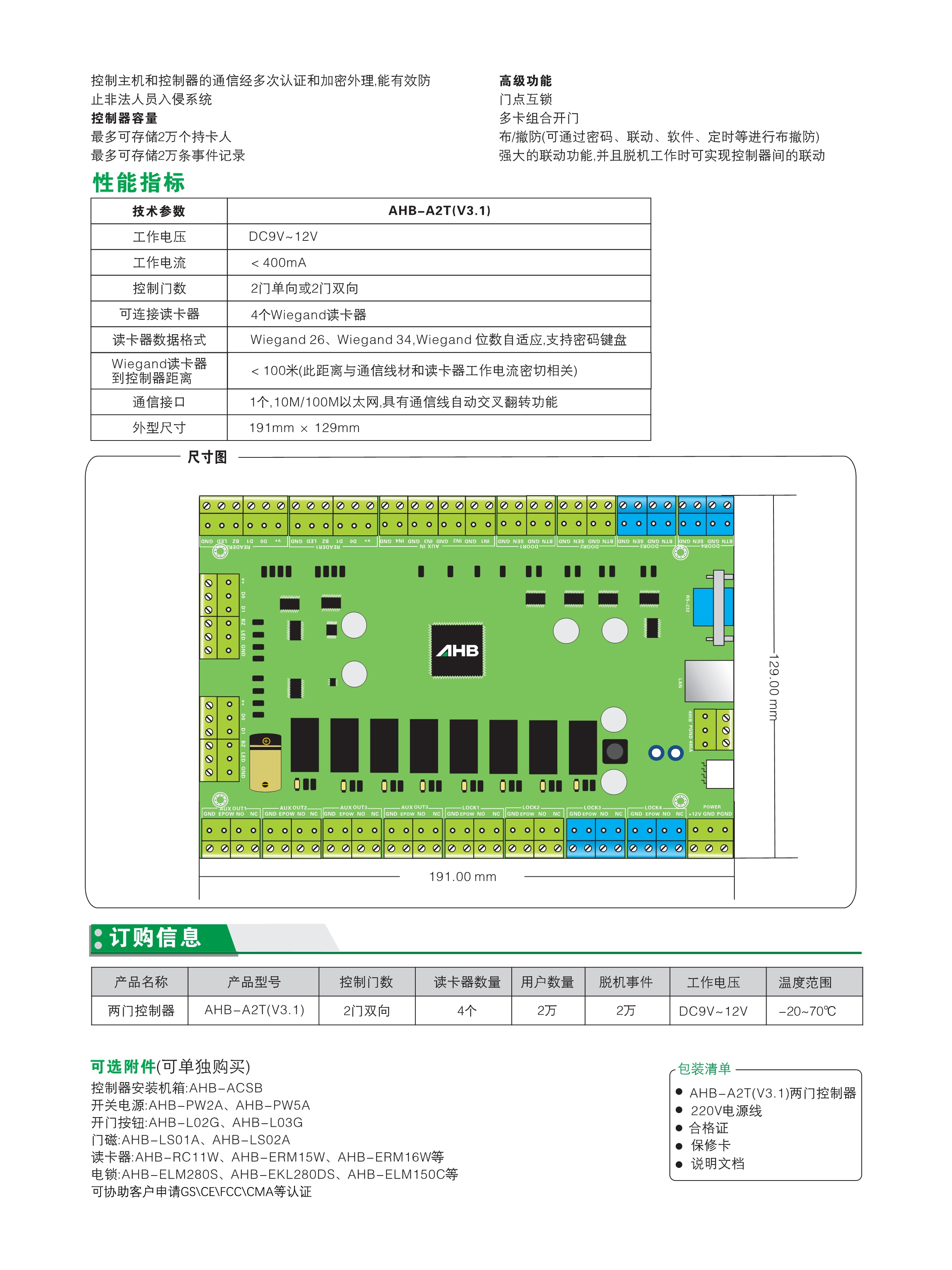 AHB-A2T(V3.1)两门控制器(图2)