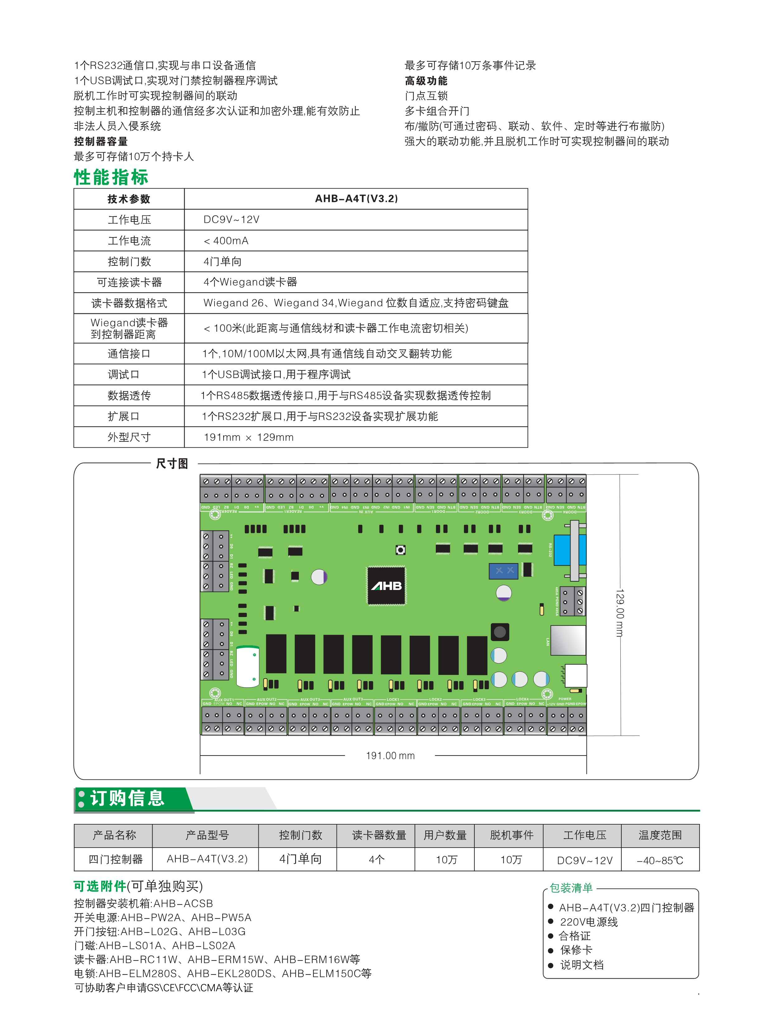 AHB-A4T(V3.2)四门控制器(图2)